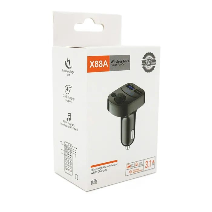 FM модулятор Voltronic X88A, USB, TF (FM-X88A) зображення 4