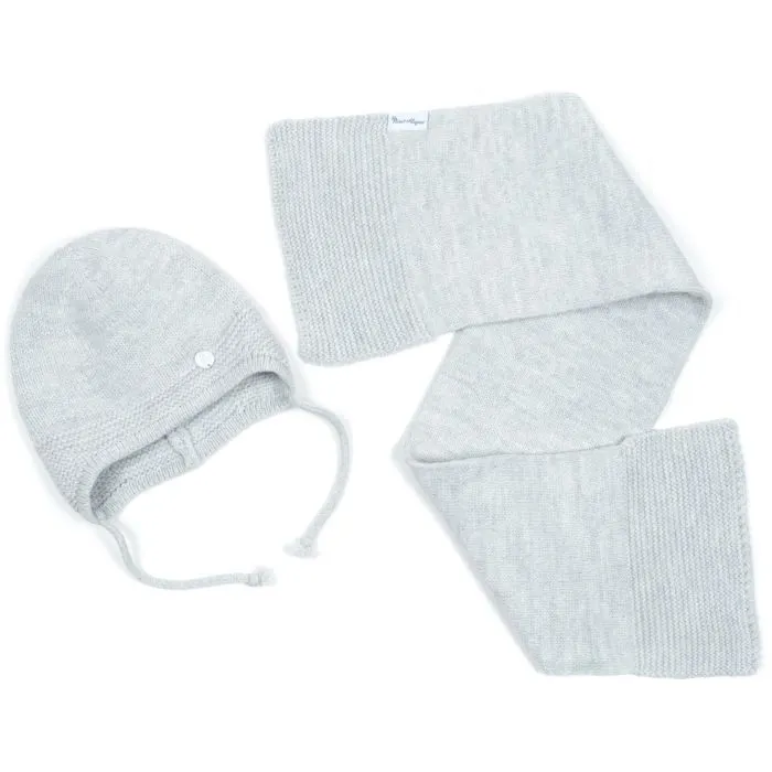 Шапка детская Na с шарфом (NA 1177-50-gray)