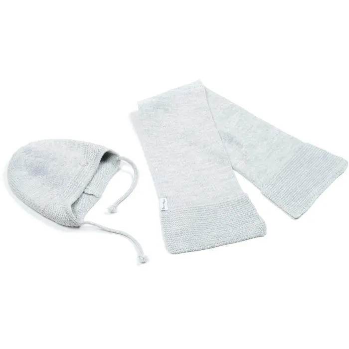 Шапка детская Na с шарфом (NA 1177-50-gray) изображение 3