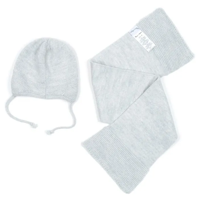 Шапка детская Na с шарфом (NA 1177-50-gray) изображение 5