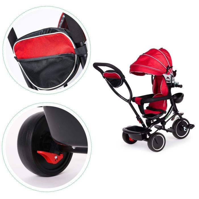 Детский велосипед Ecotoys Comfort С поворотным сиденьем Red (JM-066-9 RED) изображение 5