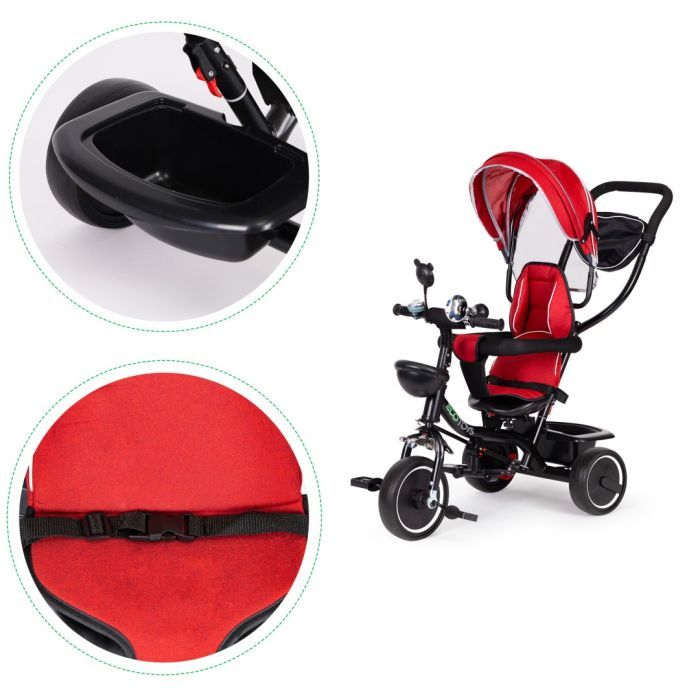 Детский велосипед Ecotoys Comfort С поворотным сиденьем Red (JM-066-9 RED) изображение 6