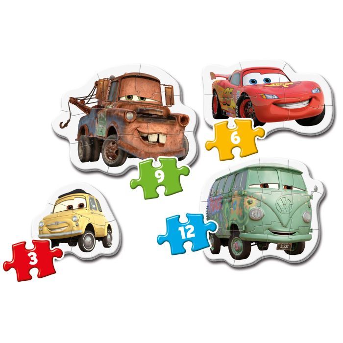 Пазл Clementoni 4 в 1 Cars, серия My First Puzzles (20804) изображение 2