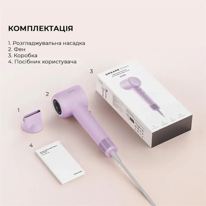 Фен Dreame Gleam White (AHD12A-WH) зображення 11