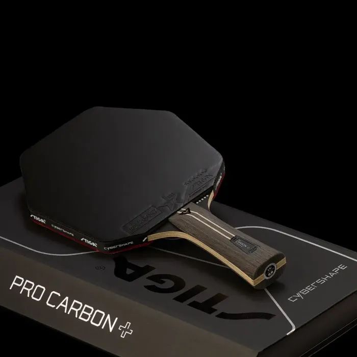 Ракетка для настольного тенниса Stiga Pro Carbon Plus Cybershape 5 Star FL (1215-0401-35) (931184) изображение 6