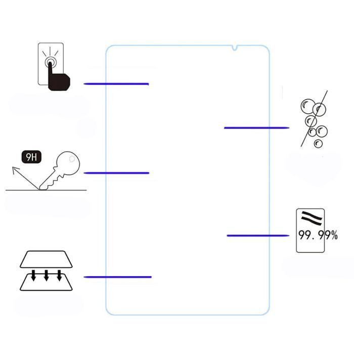 Скло захисне BeCover Teclast Tab P25T/P26T 10.1" (710042) зображення 4