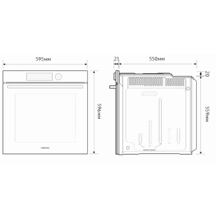 Духовой шкаф Samsung NV7B4125ZAS/WT изображение 5