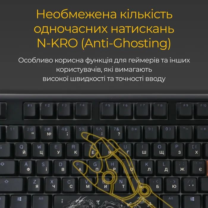 Клавиатура Ducky One 3 TKL Cherry MX Red RGB UA USB White (DKON2187ST-RUAPXPWWWSC1) изображение 9