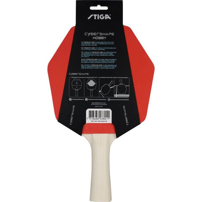 Ракетка для настольного тенниса Stiga Cybershape Hobby FL (1216-0106-35) (931289) изображение 4