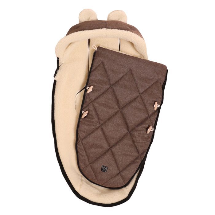 Чехол для ног Kaiser XL EARS WOOL 2 в 1, зимний, шоколадный (6582585) изображение 5