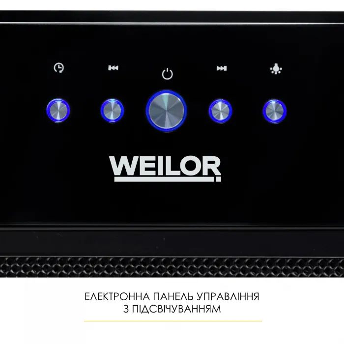 Витяжка кухонна Weilor WBE 58 BLACK (5905538402157) зображення 5