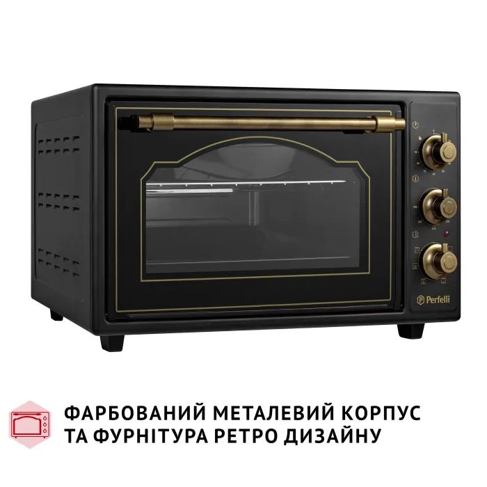 Электропечь Perfelli LAGGIO 37 BLACK RETRO изображение 4