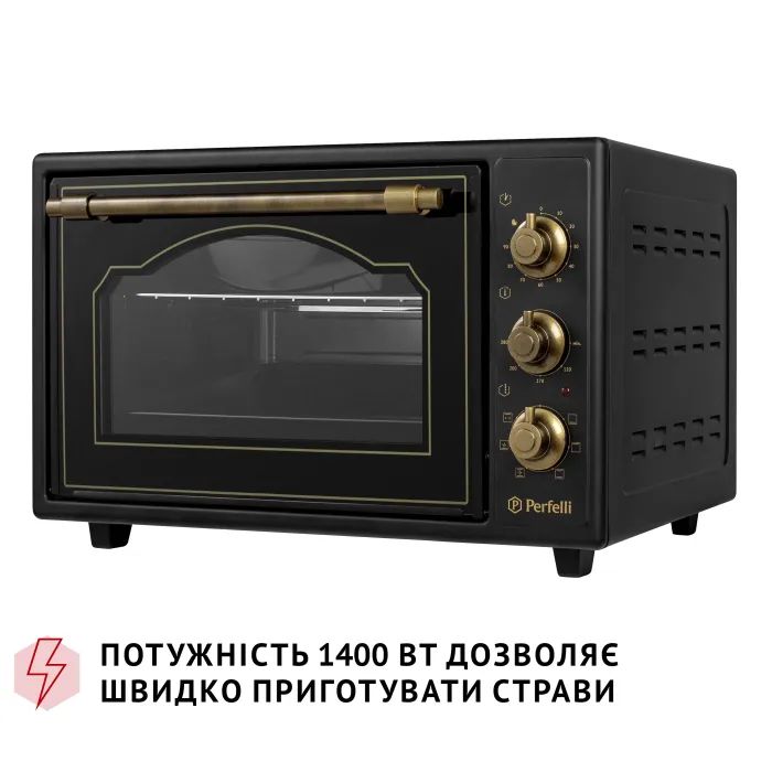 Электропечь Perfelli LAGGIO 37 BLACK RETRO изображение 5