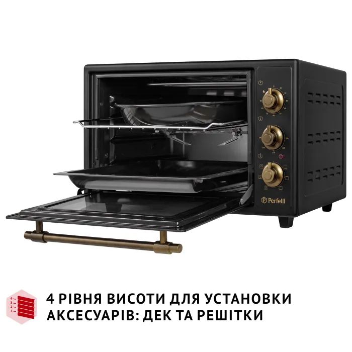 Электропечь Perfelli LAGGIO 37 BLACK RETRO изображение 6