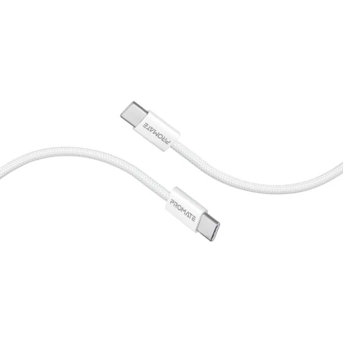Дата кабель USB-C to USB-C ecoline-cc120.navy Promate (ecoline-cc120.navy)