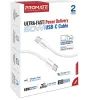 Дата кабель USB-C to USB-C ecoline-cc120.white Promate (ecoline-cc120.white) изображение 2
