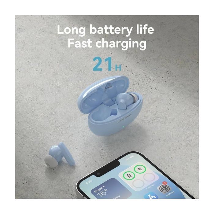 Наушники Vention Elf Earbuds E01 Blue (NBFS0) изображение 11