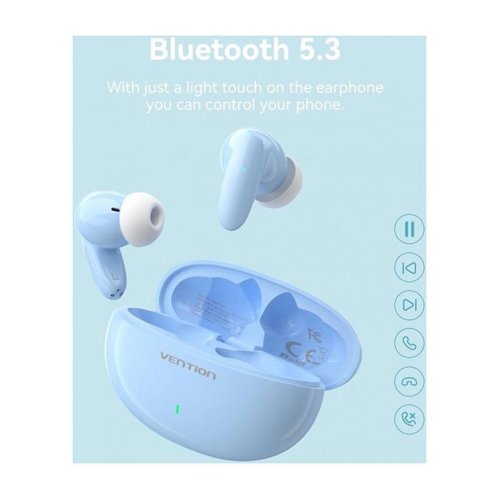 Наушники Vention Elf Earbuds E01 Blue (NBFS0) изображение 3