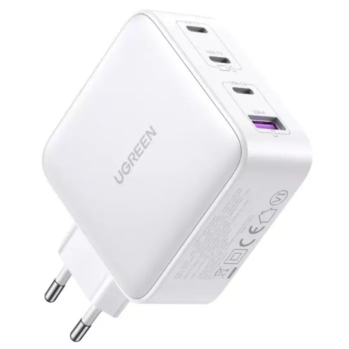 Зарядний пристрій Ugreen 4xUSB 100W (3хUSB-C+USB-A) Gan white CD226 (15337) зображення 3