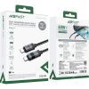 Дата кабель USB-C to USB-C 1.2m 60W digital display C15-03 Black Acefast (6974316283720) изображение 5