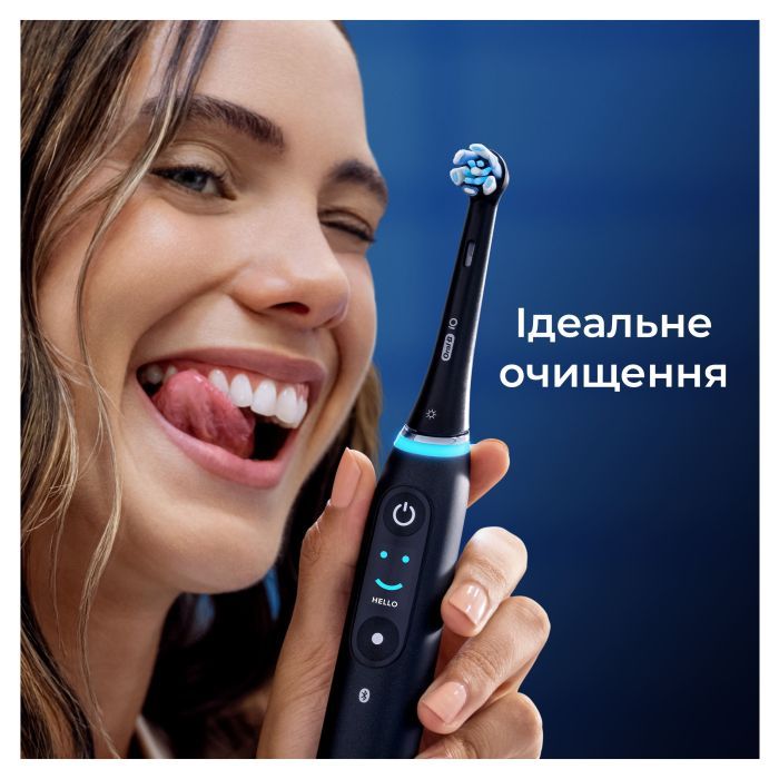 Насадка для зубної щітки Oral-B iO Ultimate Clean Black 4ct (8700216199483) зображення 9
