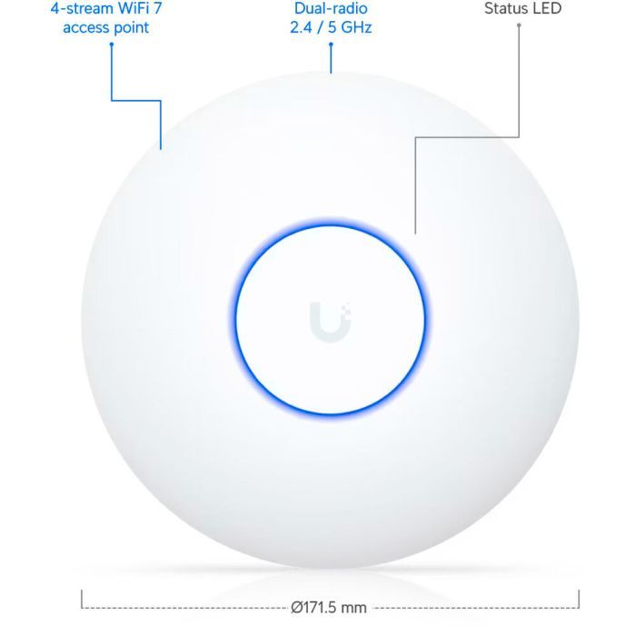Точка доступа Wi-Fi Ubiquiti UniFi U7 Lite (U7-Lite) изображение 8