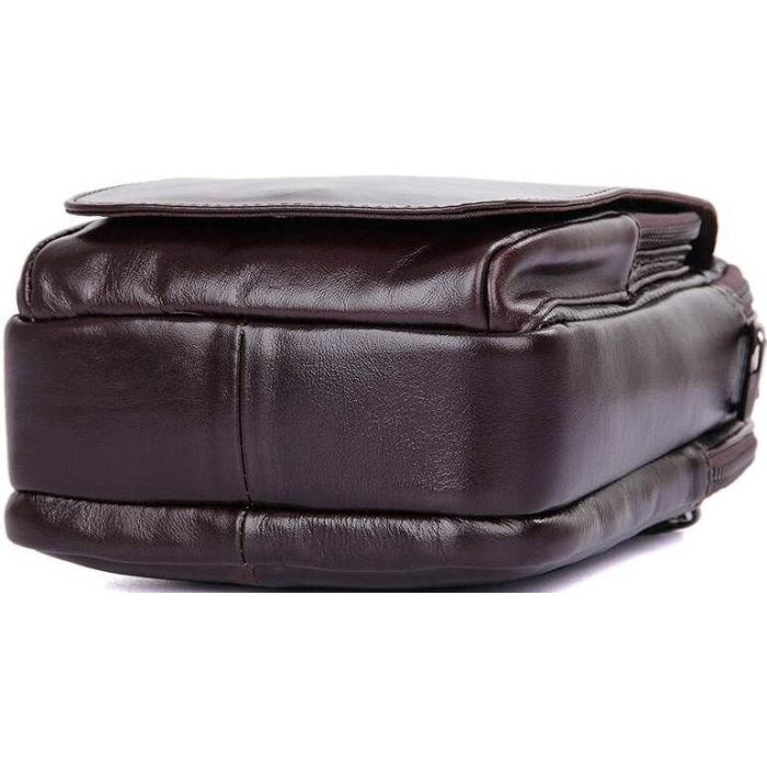 Сумка Vintage Из натуральной кожи Коричневая (14544) изображение 7