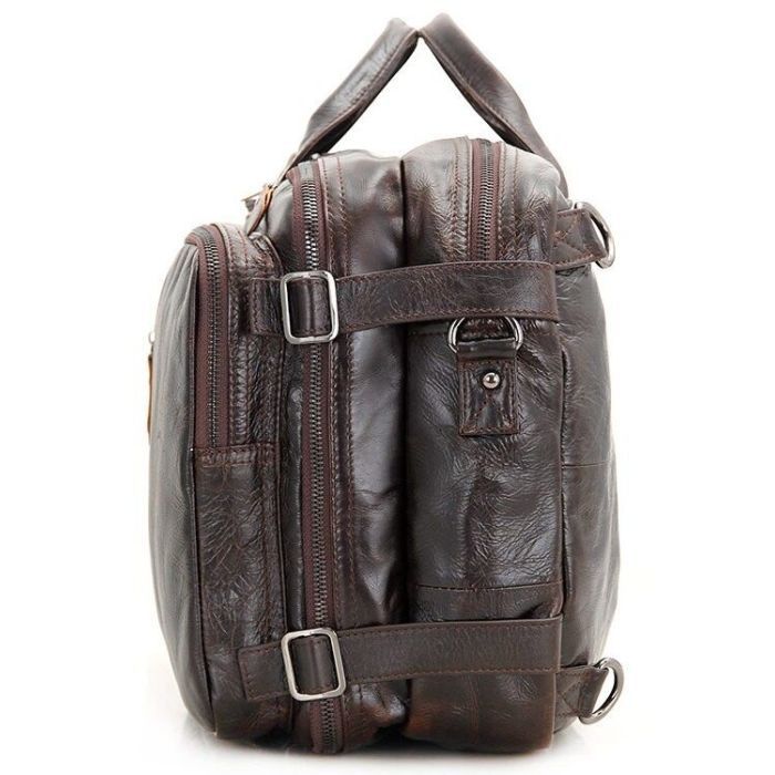 Сумка Vintage Трансформер Коричневая (14106) изображение 10