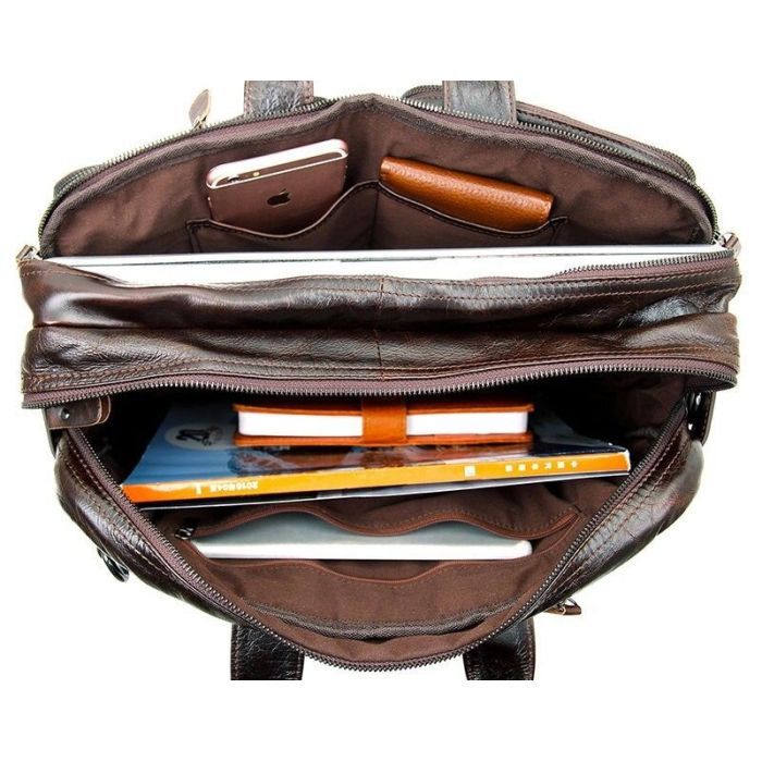 Сумка Vintage Трансформер Коричневая (14106) изображение 12