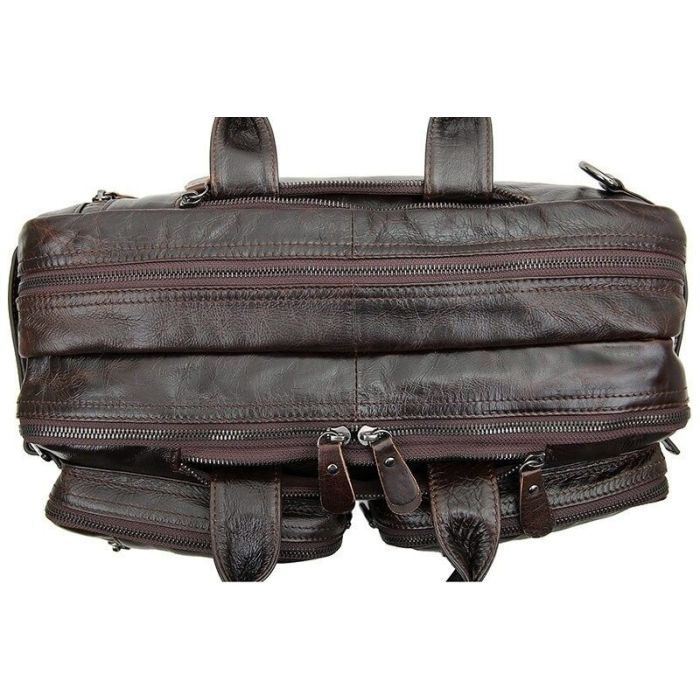 Сумка Vintage Трансформер Коричневая (14106) изображение 8