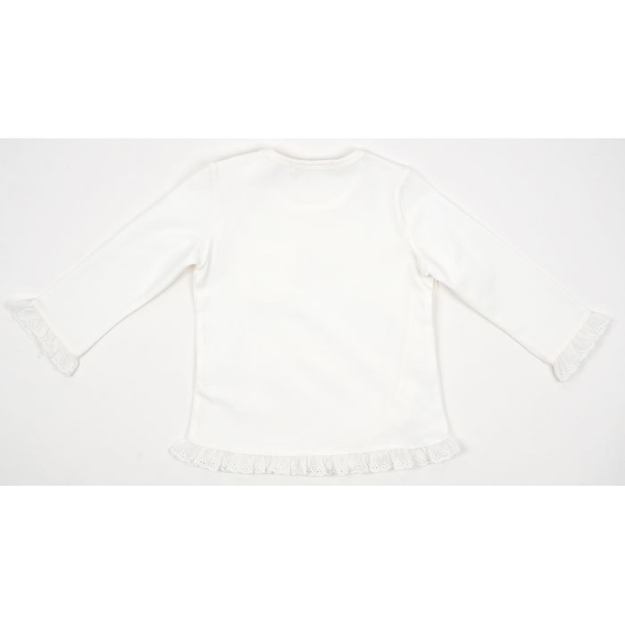 Кофта дитяча Breeze з мереживом (10649-98G-cream) зображення 2