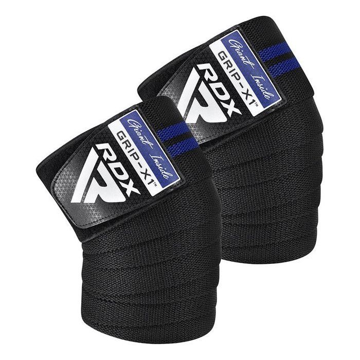 Бинт для спорта RDX Gym Knee Wrap R11 Black/Blue (WAH-KR11BU)