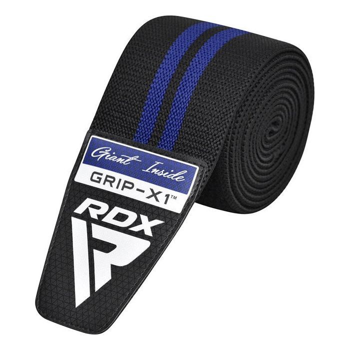 Бинт для спорта RDX Gym Knee Wrap R11 Black/Blue (WAH-KR11BU) изображение 3