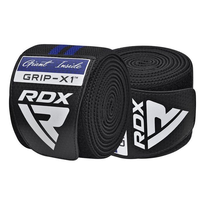 Бинт для спорта RDX Gym Knee Wrap R11 Black/Blue (WAH-KR11BU) изображение 6