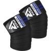 Бинт для спорта RDX Gym Knee Wrap R11 Black/Blue (WAH-KR11BU)