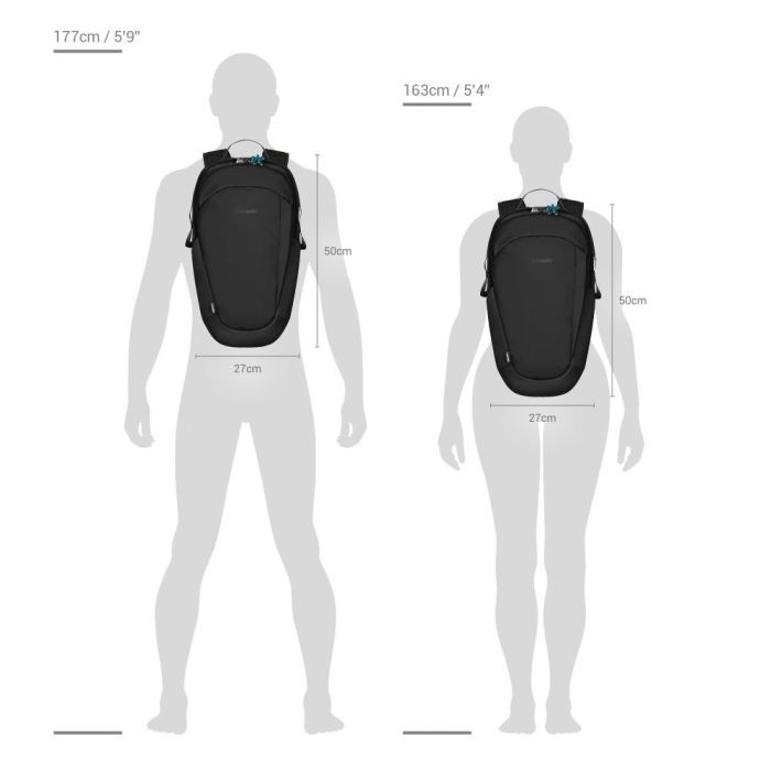Рюкзак туристический Pacsafe Eco 25L сірий (41101145) изображение 8