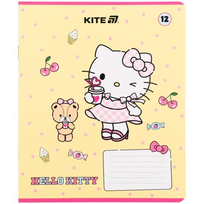 Зошит Kite Hello Kitty, 12 аркушів, клітинка (HK25-232-1) зображення 12