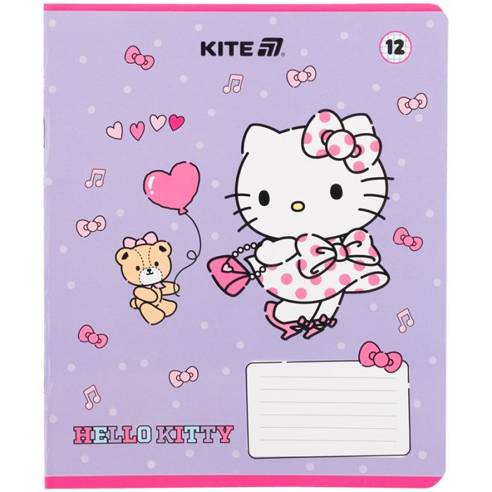Зошит Kite Hello Kitty, 12 аркушів, клітинка (HK25-232-1) зображення 6