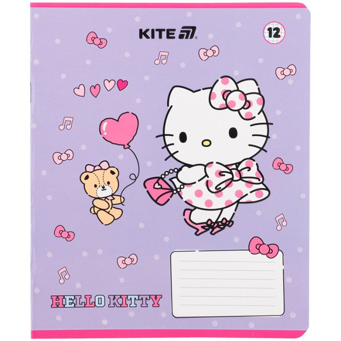 Зошит Kite Hello Kitty, 12 аркушів, клітинка (HK25-232-1) зображення 6