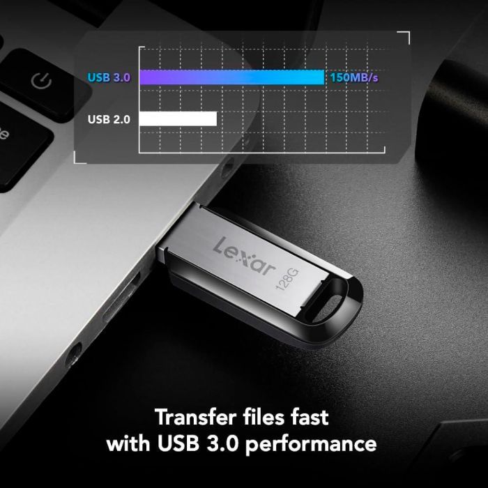 USB флеш накопитель Lexar 128GB JumpDrive M400 USB 3.0 (LJDM400128G-BNBNG) изображение 7