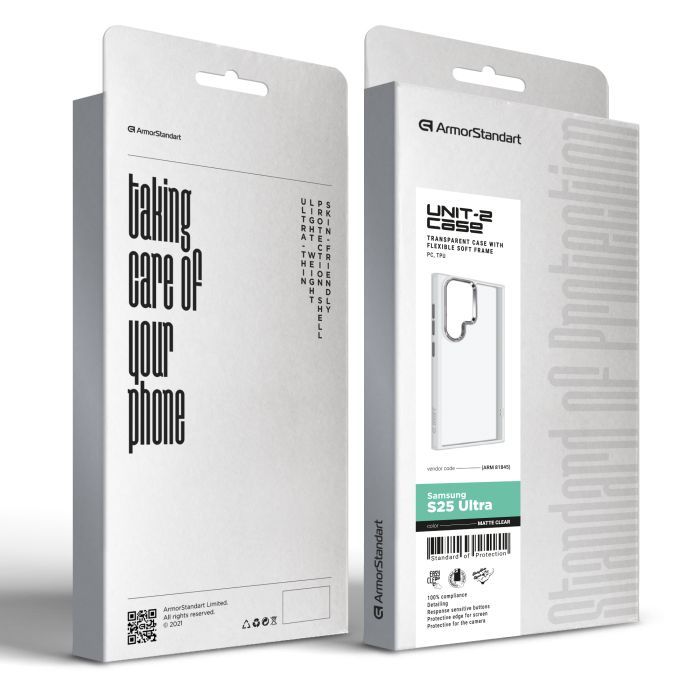 Чохол до мобільного телефона Armorstandart UNIT2 Samsung S25 Ultra Matte Clear (ARM81845) зображення 4
