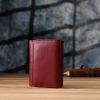 Гаманець ST Leather З натуральної шкіри Бордовий (23073) зображення 10