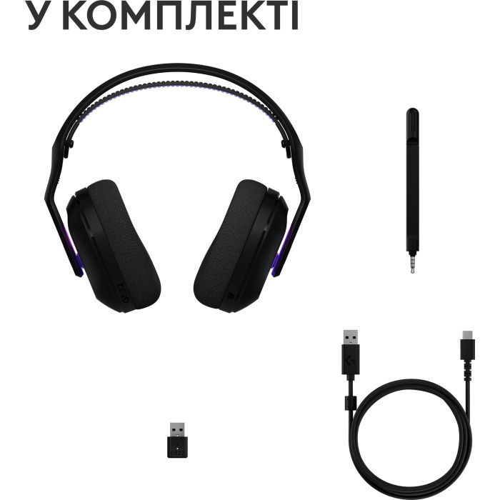 Наушники Logitech G522 Lightspeed Wireless Gaming Headset Black (981-001544) изображение 3