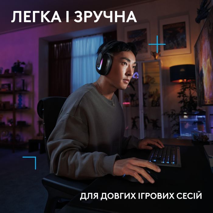 Наушники Logitech G522 Lightspeed Wireless Gaming Headset Black (981-001544) изображение 8