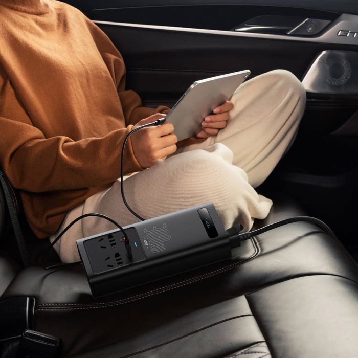 Автомобільний інвертор 12V/220V 500W IGBT Baseus In-car Inverter Baseus (CGNB010101) зображення 11
