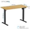 Комп'ютерний стіл OfficePro ODE1260LW Wood/Black (ODE1260LW) зображення 8