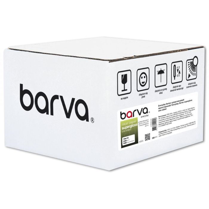 Фотобумага Barva 10x15, 260 g/m2, Everyday, superglossy, 500c (IP-RE260-390)