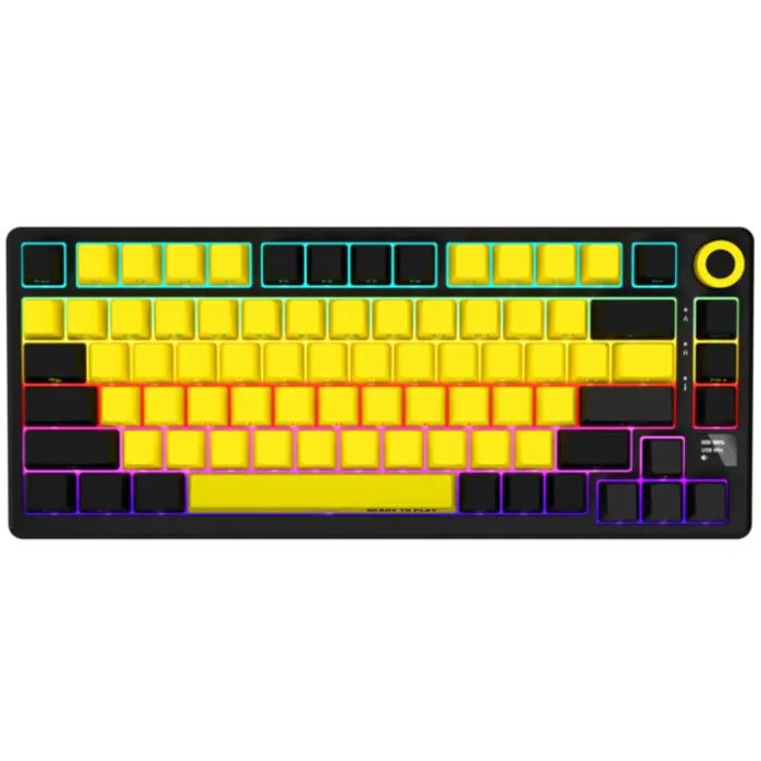 Клавіатура Lorgar KBP7075W Pro RGB Wireless/Bluetooth/USB UA Beige (LRG-KBP7075W-RT-US) зображення 2
