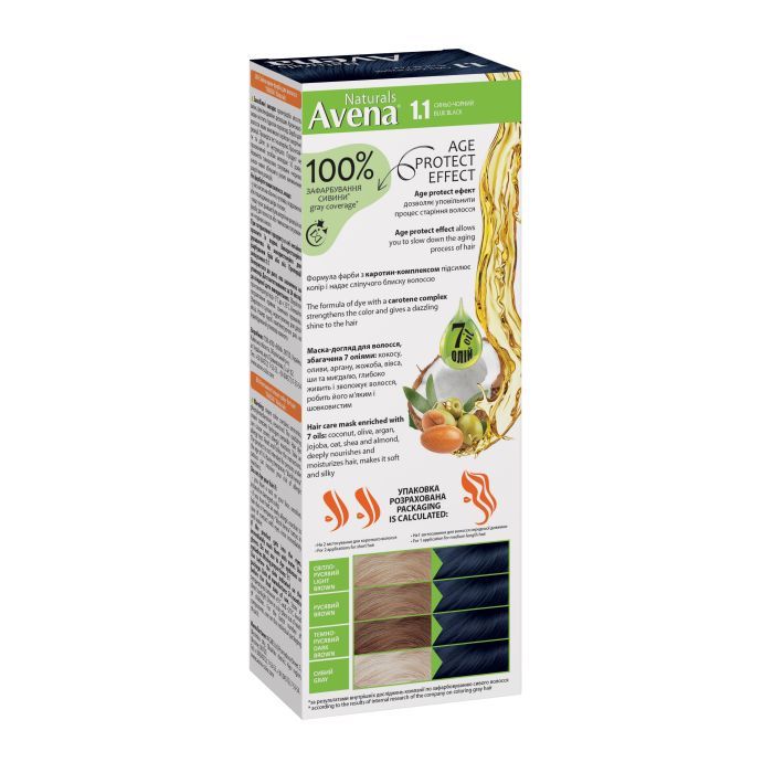 Краска для волос Acme Color Avena Naturals Стойкая 7.1 - Cold Blonde Brown (4823115503121) изображение 2