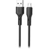 Дата кабель USB 2.0 AM to Micro 5P 1.0m black XO (NB230-AM.black)